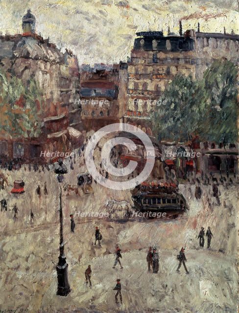 'A Square in Paris', 1907.  Artist: Georges Leon Dufrenoy
