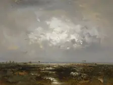 A Swamp in the Landes, after 1844. Creator: Theodore Rousseau