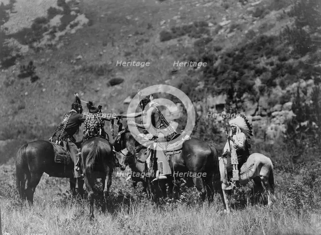 A swap, c1905. Creator: Edward Sheriff Curtis.