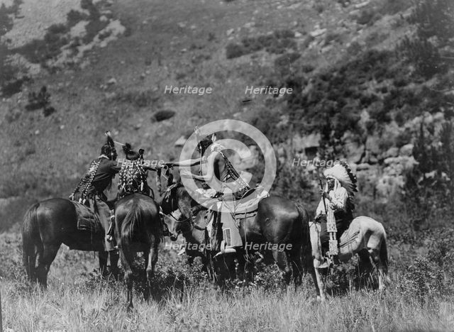 A swap, c1905. Creator: Edward Sheriff Curtis.