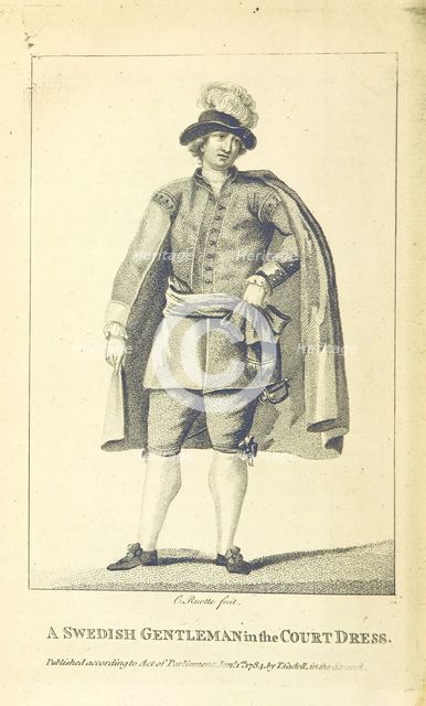 A Swedish Gentleman in the Court Dress, 1802.  Creator: Louis Charles Ruotte.