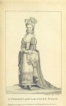 A Swedish Lady in the Court Dress, 1802. Creator: Louis Charles Ruotte