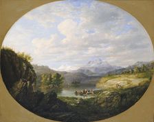 A Swiss Lake, 1849. Creator: Daniel Huntington
