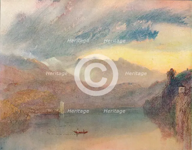 'A Swiss Lake', 1909. Artist: JMW Turner.