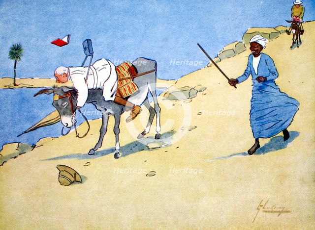 'A Stopping-Place on the Nile', 1908.  Creator: Lance Thackeray.