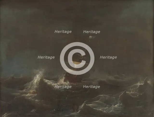 A Storm, 1646-1708. Creator: Ludolf Backhuysen I.