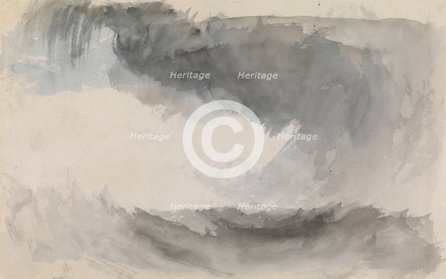 A storm at sea. Artist: Turner, Joseph Mallord William (1775-1851)