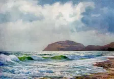 A Stormy Day near Llandudno Wales, 1924-1926. Artist: FC Varley
