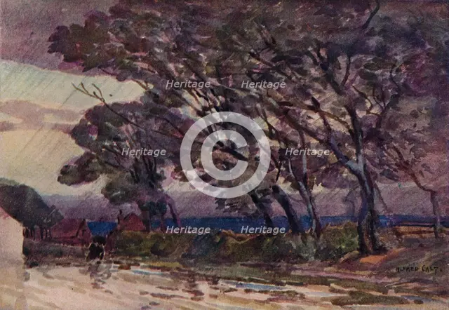 'A Stormy Evening', c1890. Artist: Alfred Edward East.