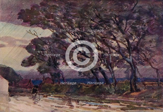 'A Stormy Evening', c1890. Artist: Alfred Edward East.