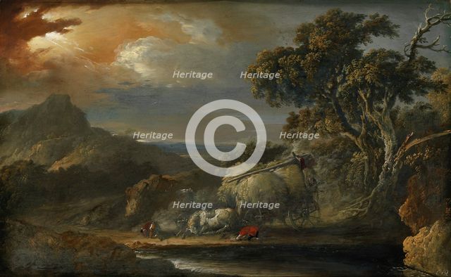 A Stormy landscape, 1740-1774. Creator: Christian Wilhelm Ernst Dietrich.