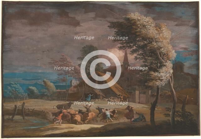 A Stormy Landscape, c. 1725. Creator: Marco Ricci.