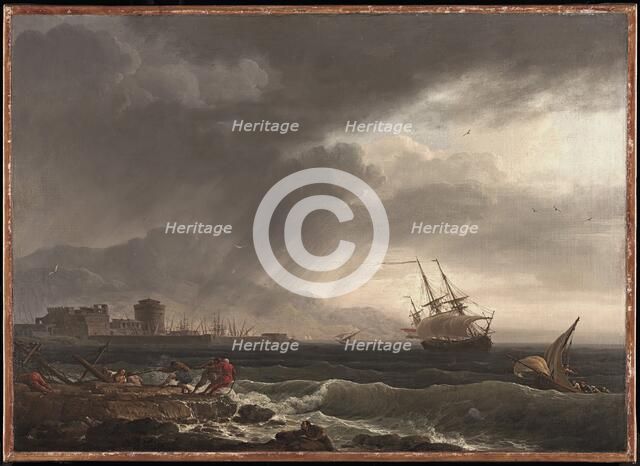 A Stormy Sea, 1748. Creator: Claude-Joseph Vernet.