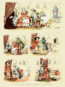 'A Story without Words -- A Proposal of Marriage 1890. Creator: Unknown