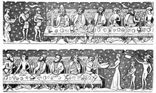 A state banquet, 15th century, (1870)
