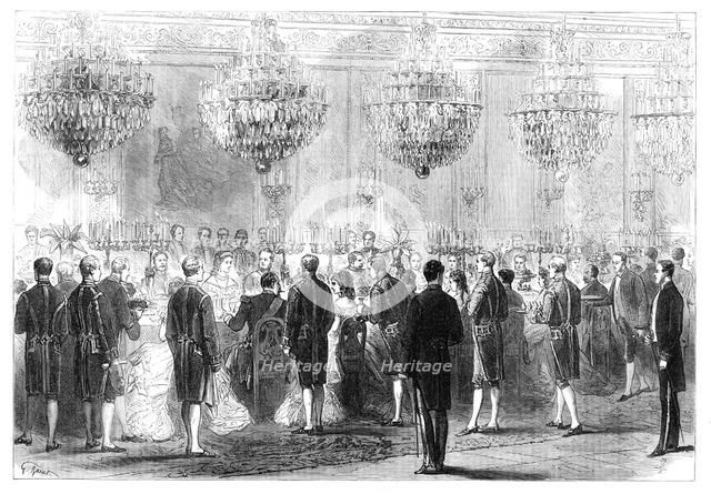 A State Banquet at the Tuileries, 1869. Creator: Unknown.