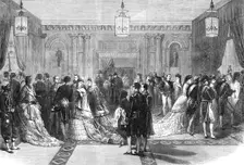 A State Ball at the Tuileries Palace: the Grand Vestibule, 1870. Creator: Unknown