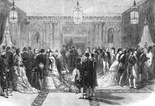 A State Ball at the Tuileries Palace: the Grand Vestibule, 1870. Creator: Unknown