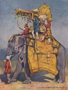 A State Elephant in all its Trappings 1903. Artist: Mortimer L Menpes