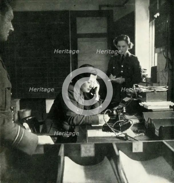'A Station Intelligence Room', c1943. Creator: Cecil Beaton.