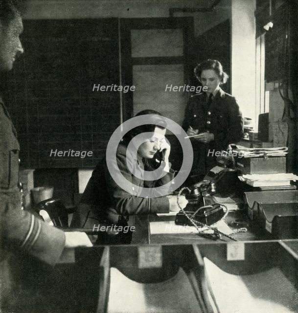'A Station Intelligence Room', c1943. Creator: Cecil Beaton.