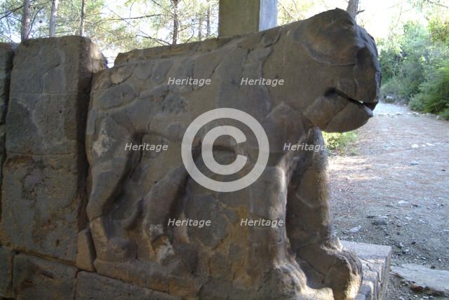 A statue in Karatepe, Turkey. Artist: Samuel Magal