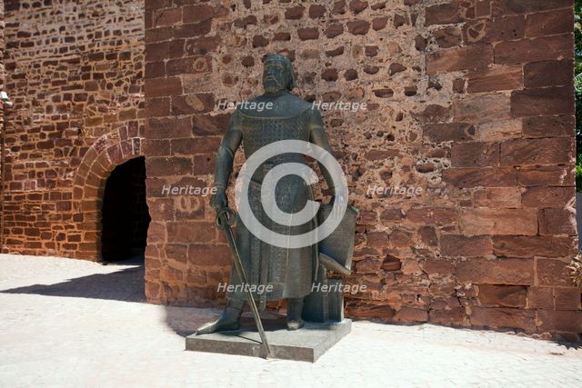 A statue in Silves Castle, Silves, Portugal, 2009. Creator: Samuel Magal.