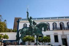 A statue in Portel, Portugal, 2009. Creator: Samuel Magal