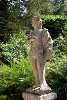 A statue in Regaleira Palace, Sintra, Portugal., 2009. Creator: Samuel Magal