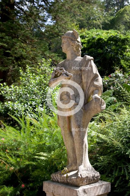 A statue in Regaleira Palace, Sintra, Portugal., 2009. Creator: Samuel Magal.