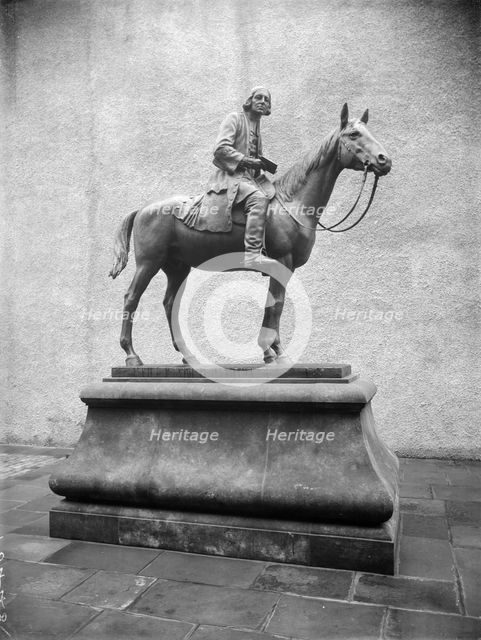A statue of John Wesley, Bristol, Avon, 1933. Artist: Unknown
