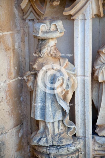 A statuette in the Convent of the Knights of Christ, Tomar, Portugal, 2009. Artist: Samuel Magal
