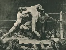 A Stag at Sharkey's 1917. Artist: George Wesley Bellows