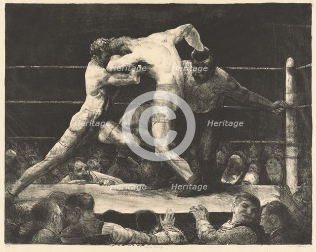 A Stag at Sharkey's, 1917. Creator: George Wesley Bellows.