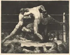 A Stag at Sharkey's, 1917. Creator: George Wesley Bellows
