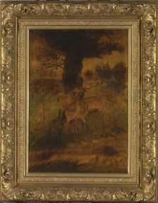 A Stag and Two Does, ca. 1870s. Creator: Albert Pinkham Ryder