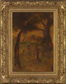 A Stag Drinking, ca. 1870s. Creator: Albert Pinkham Ryder