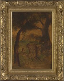 A Stag Drinking, ca. 1870s. Creator: Albert Pinkham Ryder