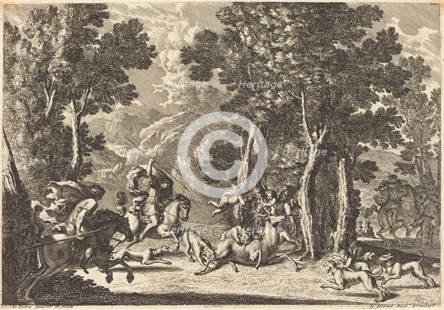 A Stag Hunt. Creator: Jean Lepautre.