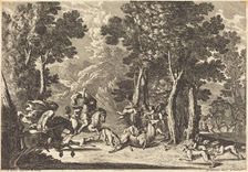 A Stag Hunt. Creator: Jean Lepautre