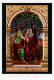 A Stained and Painted Glass Window 19th century.Artist: John Burley Waring