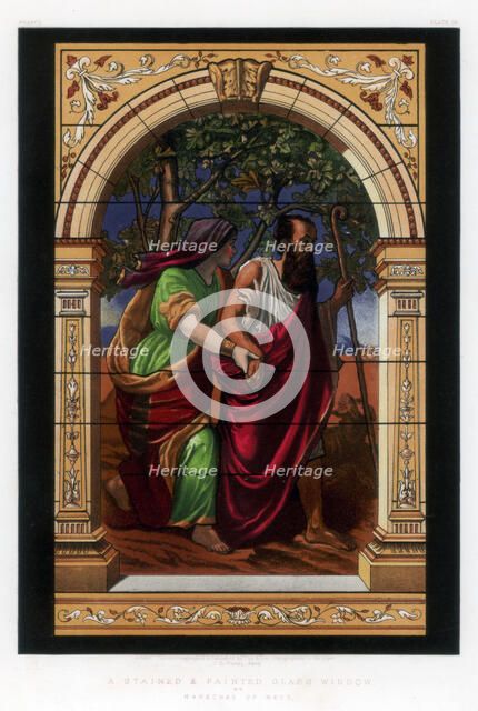 'A Stained and Painted Glass Window', 19th century.Artist: John Burley Waring