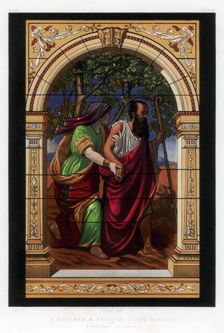 A Stained and Painted Glass Window 19th century.Artist: John Burley Waring