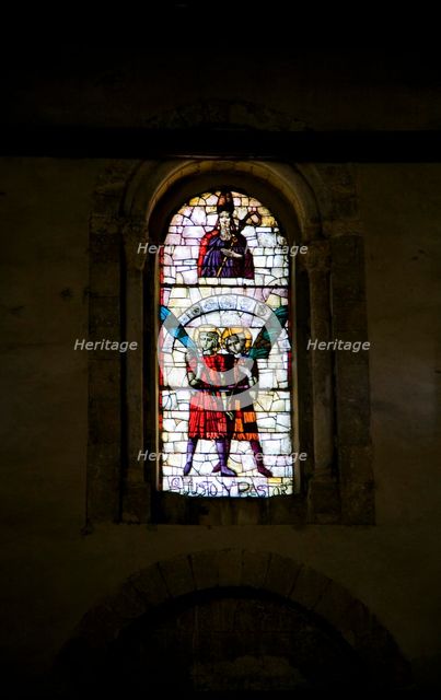 A stained glass window in San Justo and San Pastor Church, Segovia, Spain, 2007. Artist: Samuel Magal
