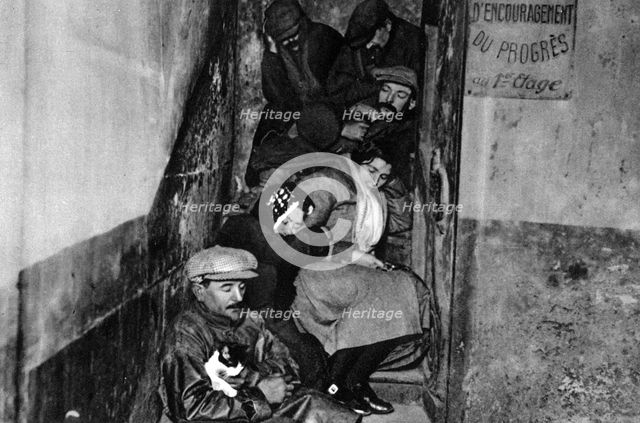A staircase in a night shelter, Paris, 1931.Artist: Ernest Flammarion