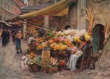 A Stall at the Rialto, Venice c1900 (1913). Artist: Walter Frederick Roofe Tyndale