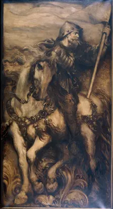 A Standard Bearer 1886. Artist: Sir John Gilbert