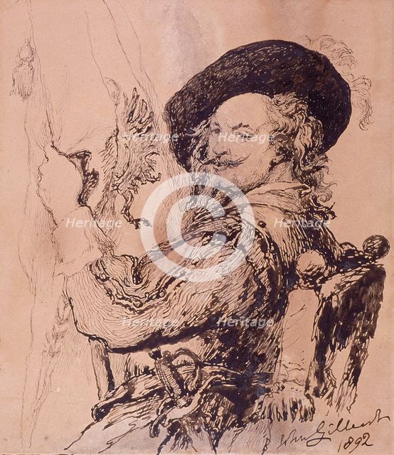 'A Standard Bearer', 1892. Artist: Sir John Gilbert