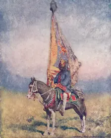 A Standard-bearer of Cutch 1903. Artist: Mortimer L Menpes