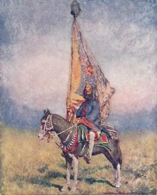 A Standard-bearer of Cutch 1903. Artist: Mortimer L Menpes
